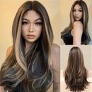 Peruca Wigs Human Realista Longa Lisa Front Lace
