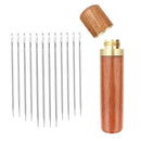 Kit Agulhas Passa Linha Fácil e Estojo Portátil