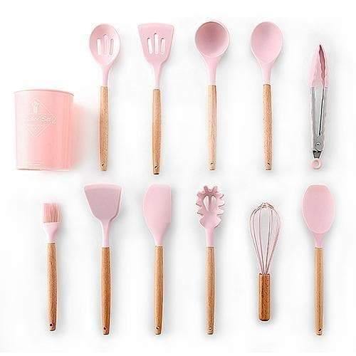 Conjunto de Colheres em Silicone Premium 12 Pçs - Universo Livre - lojauniversolivre.com